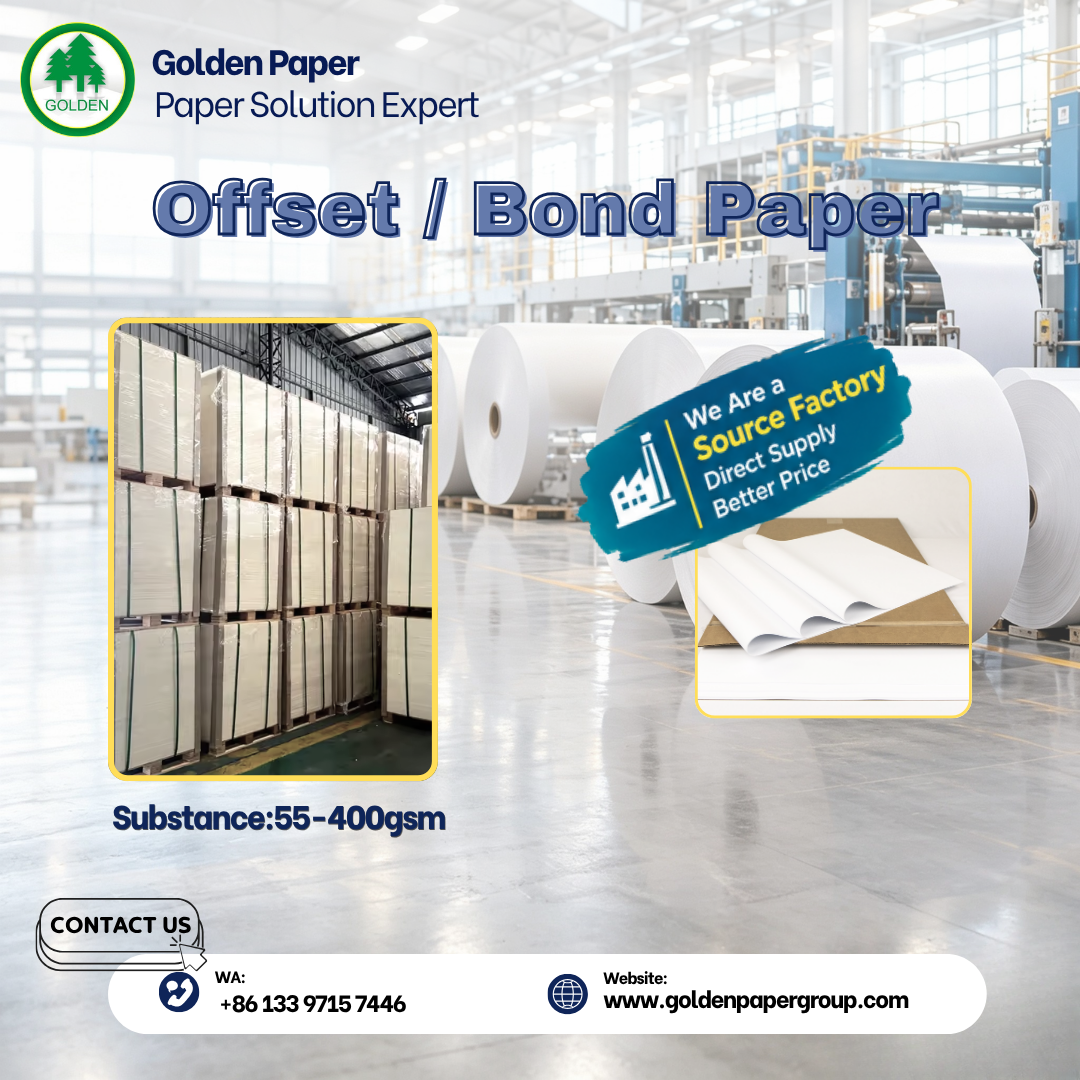 Golden Paper Company Limited Facebook ad: Direct Source Factory | Premium Offset/Bond Paper (52-80gsm)