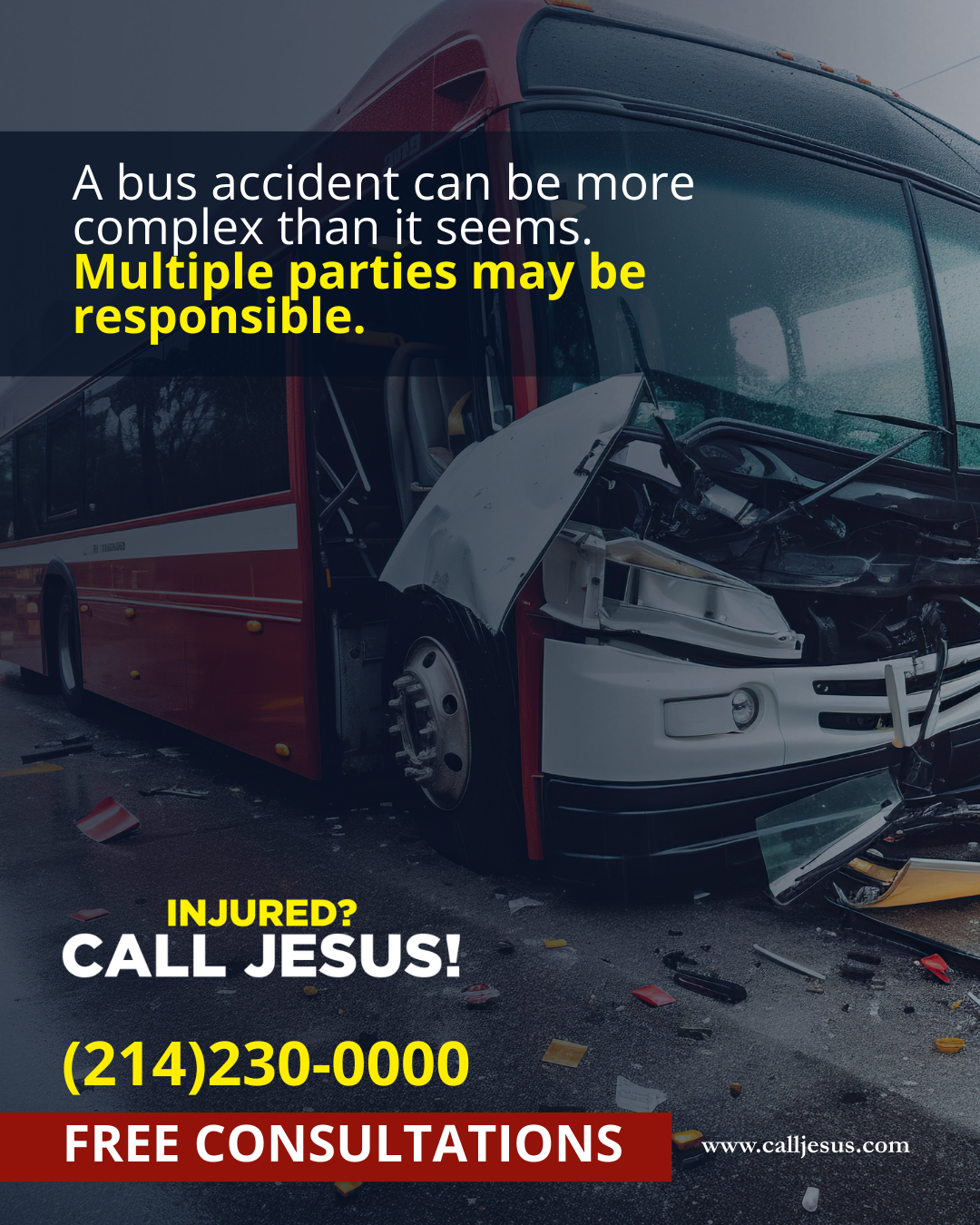 Call Jesus Facebook ad: Fill out the form now for a free consultation