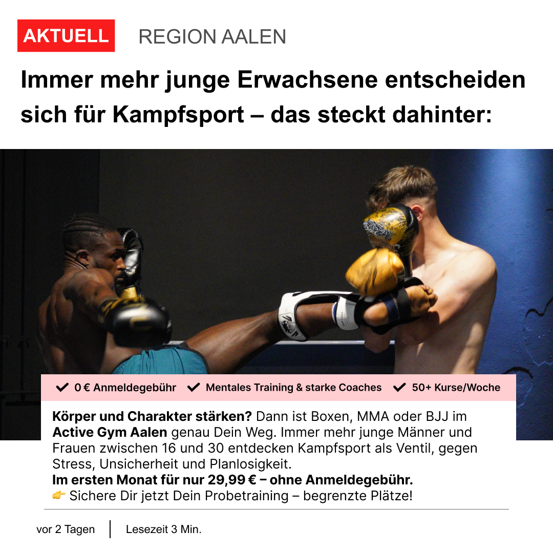 ACTIVE GYM AALEN Facebook ad