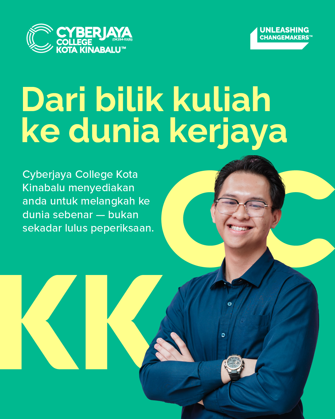 Cyberjaya College Kota Kinabalu Facebook ad: Masa Depan Anda Bermula di Cyberjaya College KK