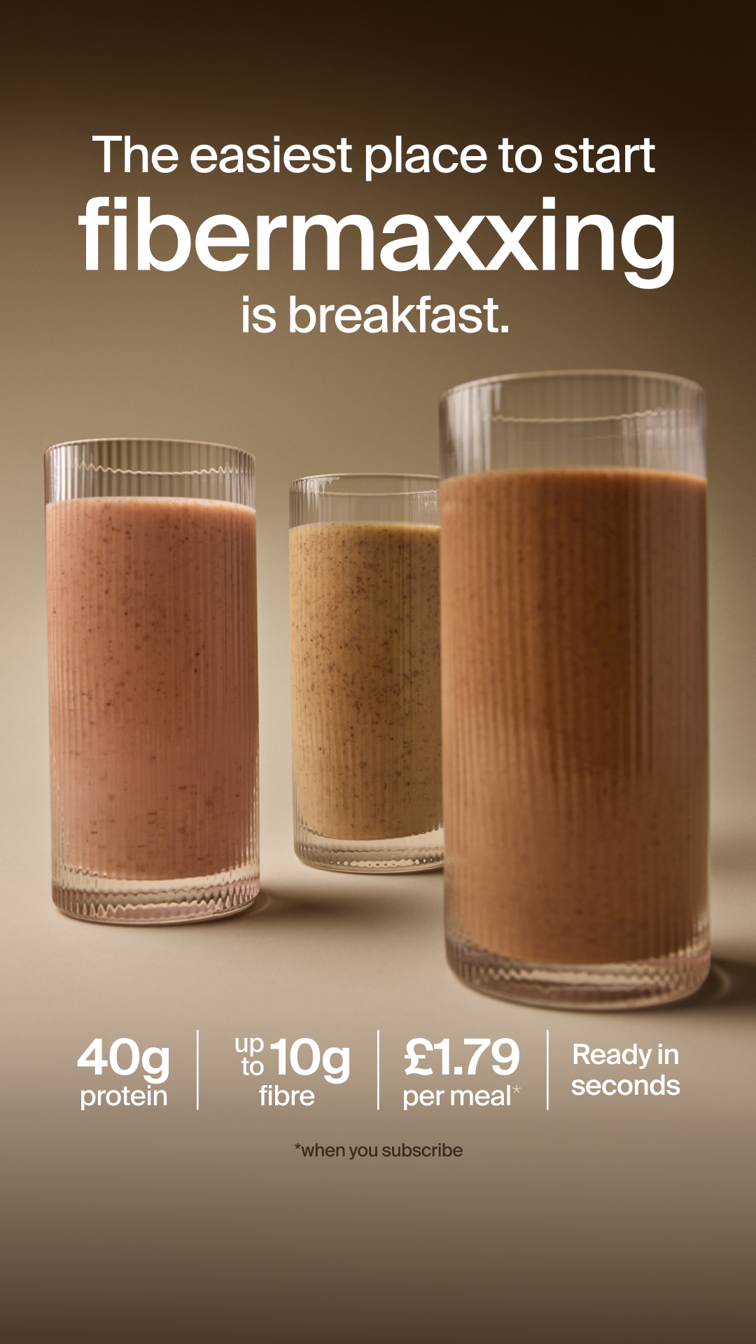 Huel Facebook ad