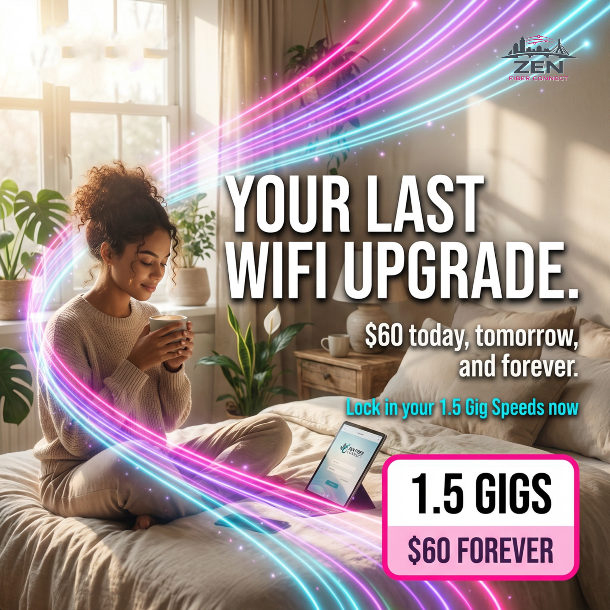 Zen Fiber Connect Facebook ad