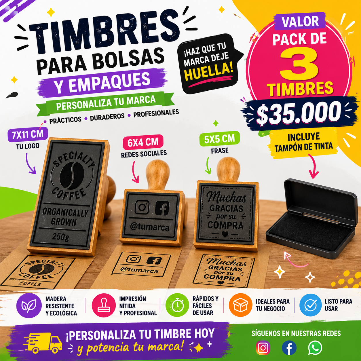 Imprenta y Timbres Puerto Montt Facebook ad from Jun 4, 2026