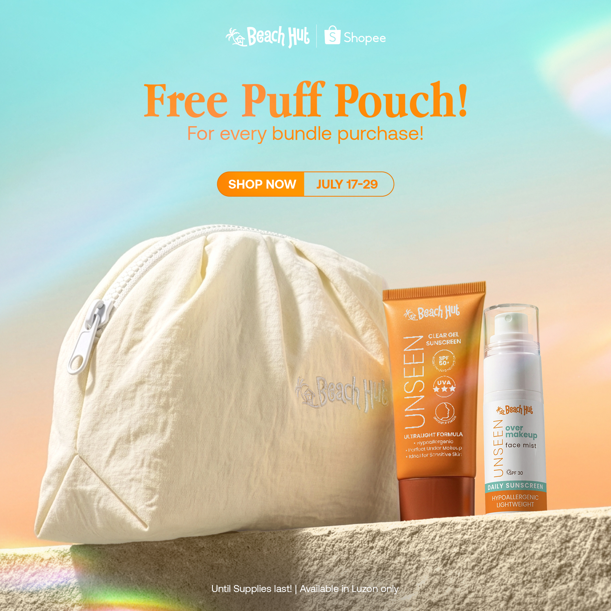 Beach Hut Sunblock Facebook ad
