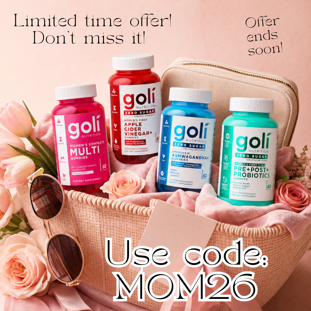 Goli Facebook ad: Use code 'MOM26' now! Offer ends soon!