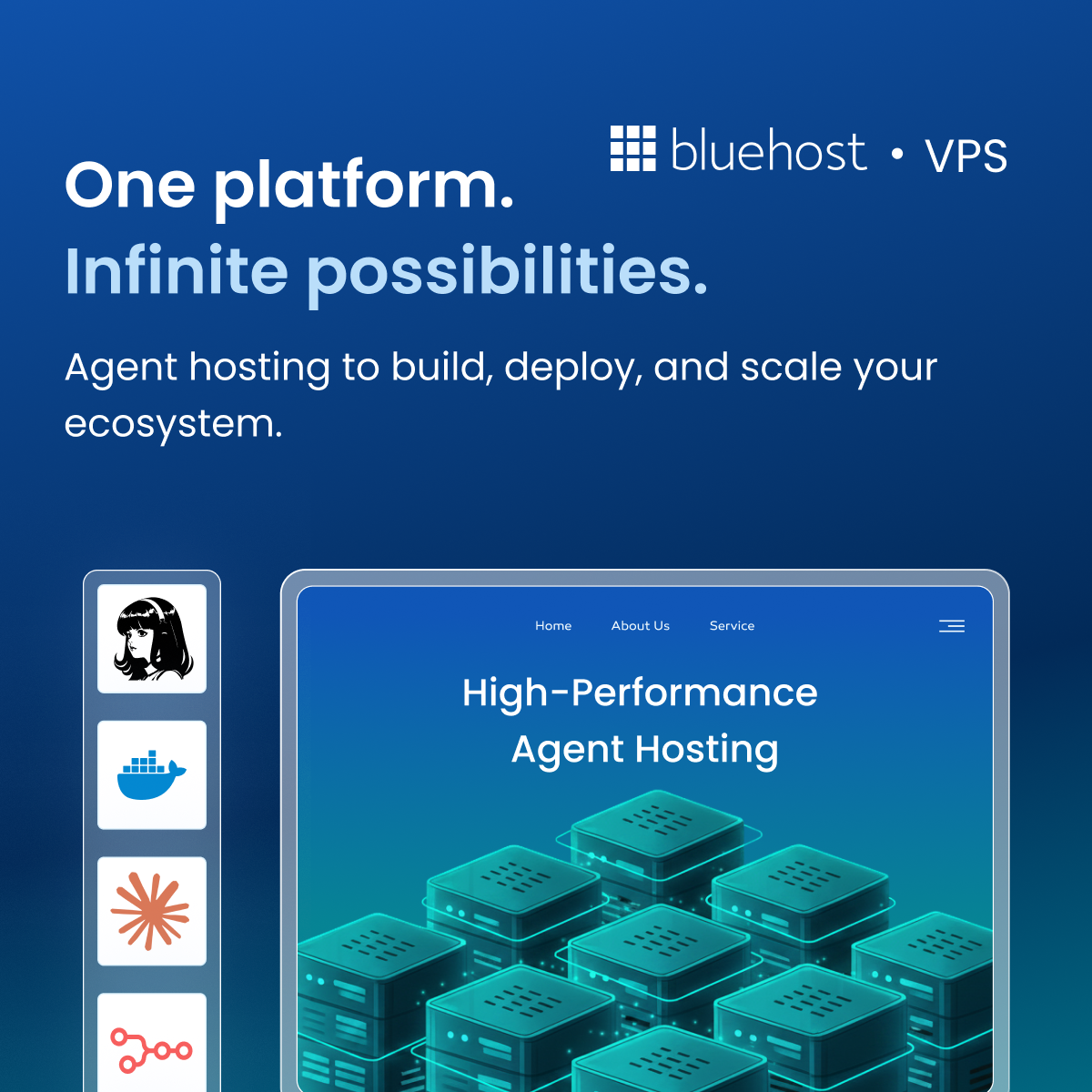 Bluehost Facebook ad