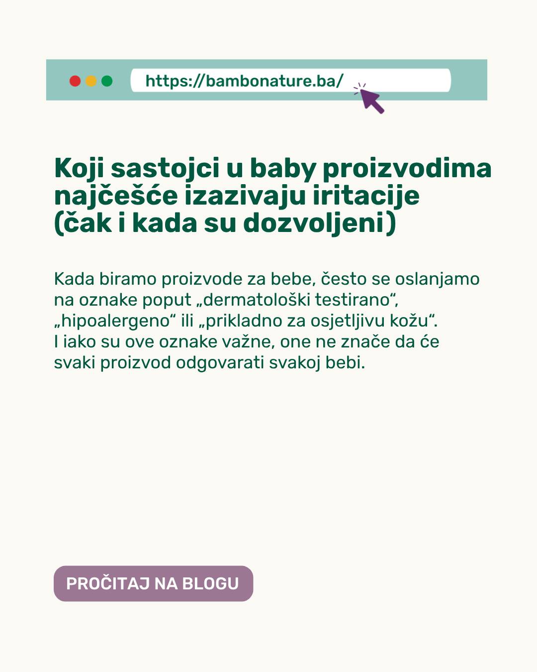 Bambo Nature BiH Facebook ad