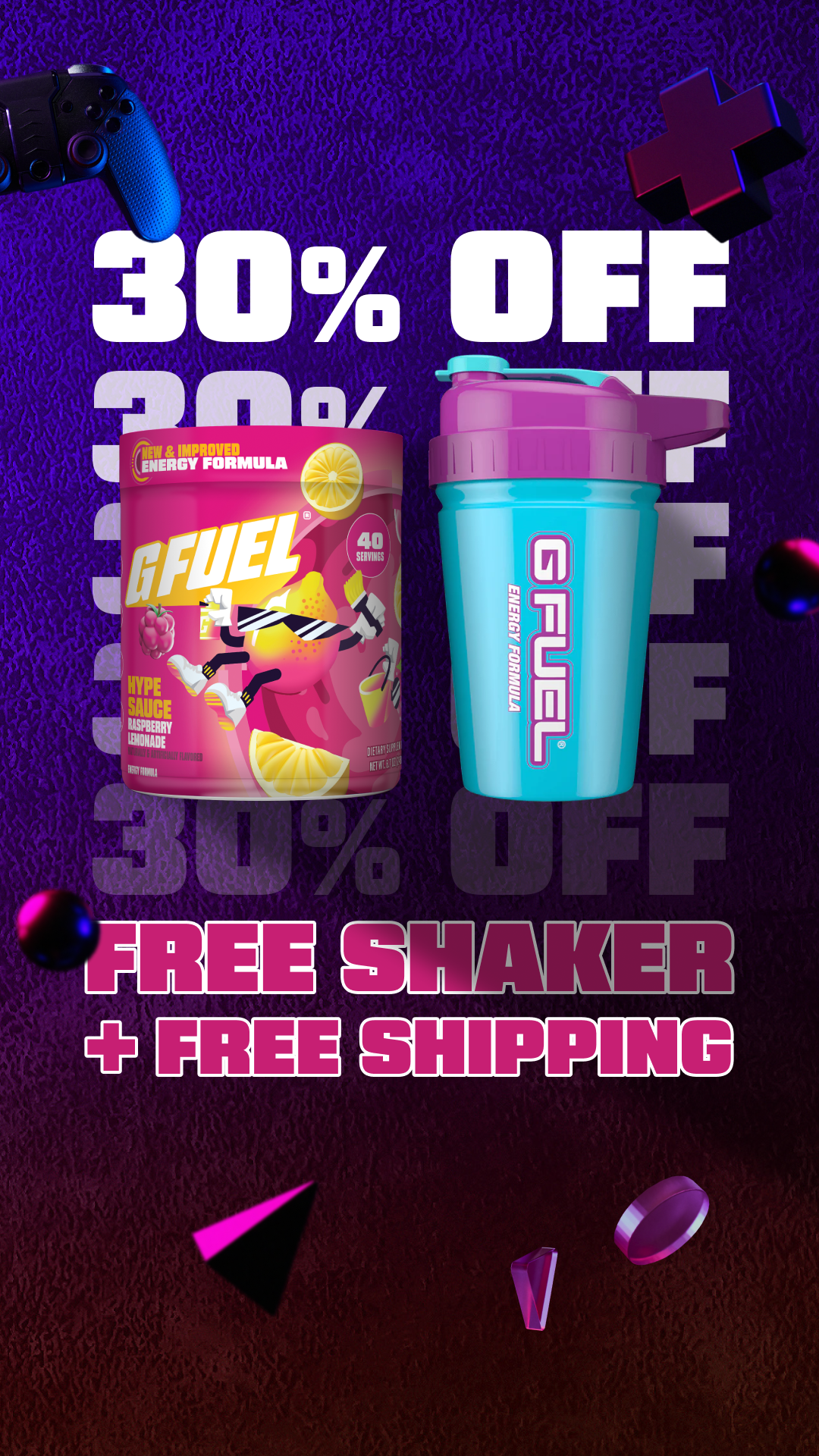 G FUEL Facebook ad