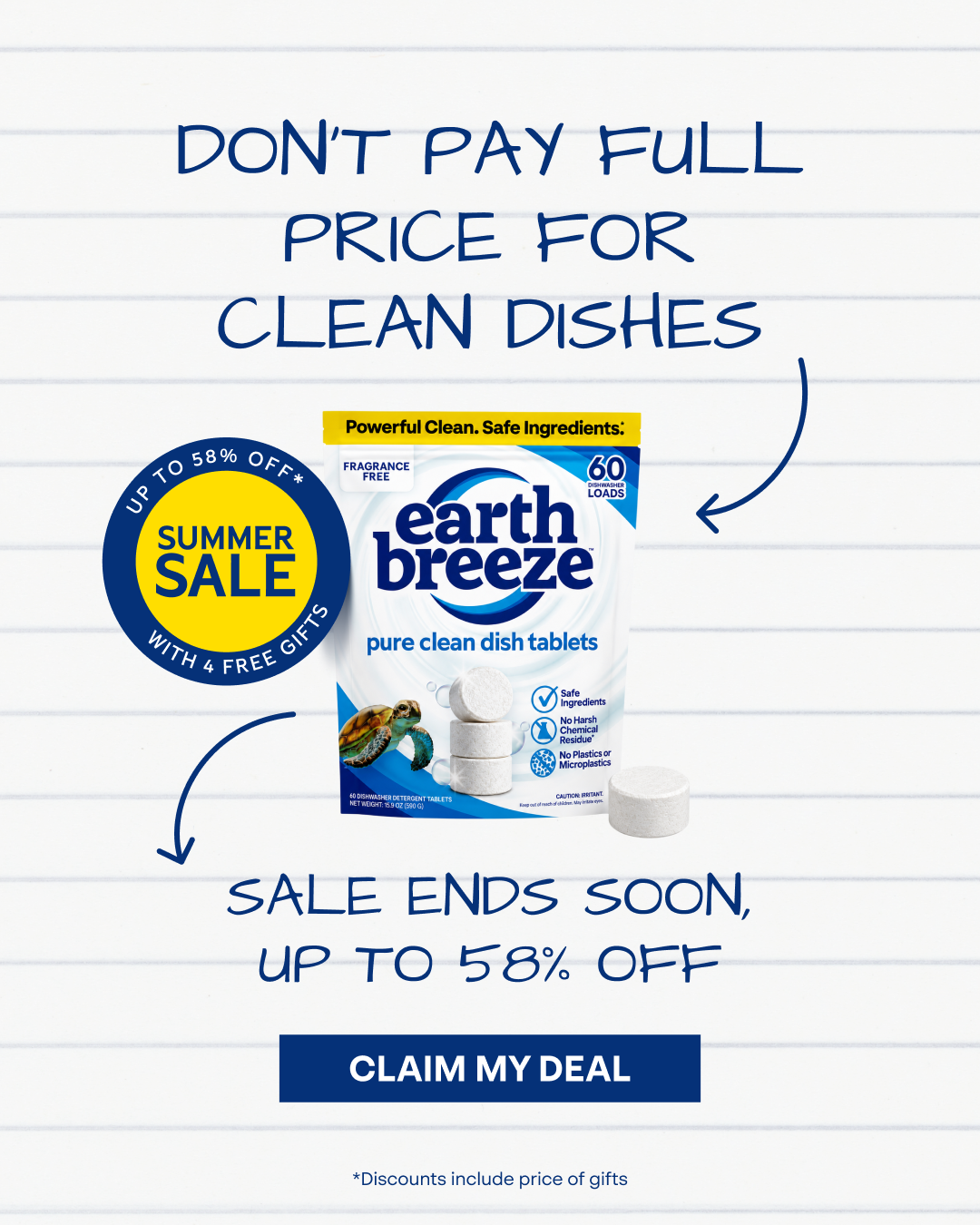 Earth Breeze Facebook ad