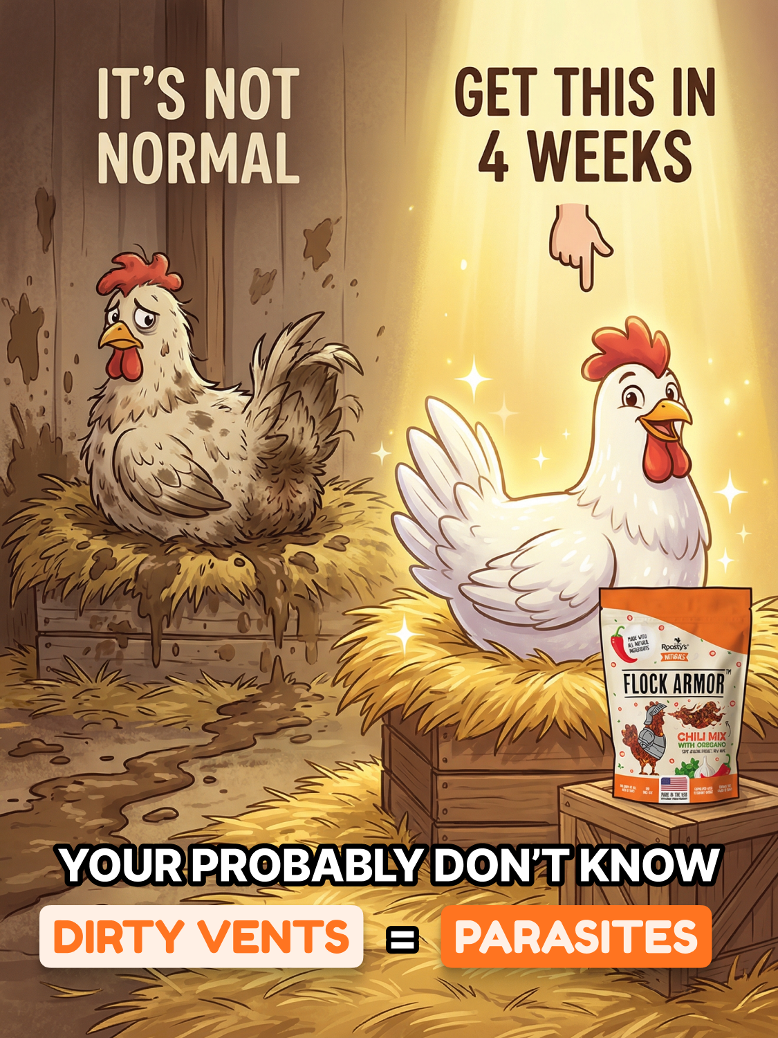 Roosty's Facebook ad