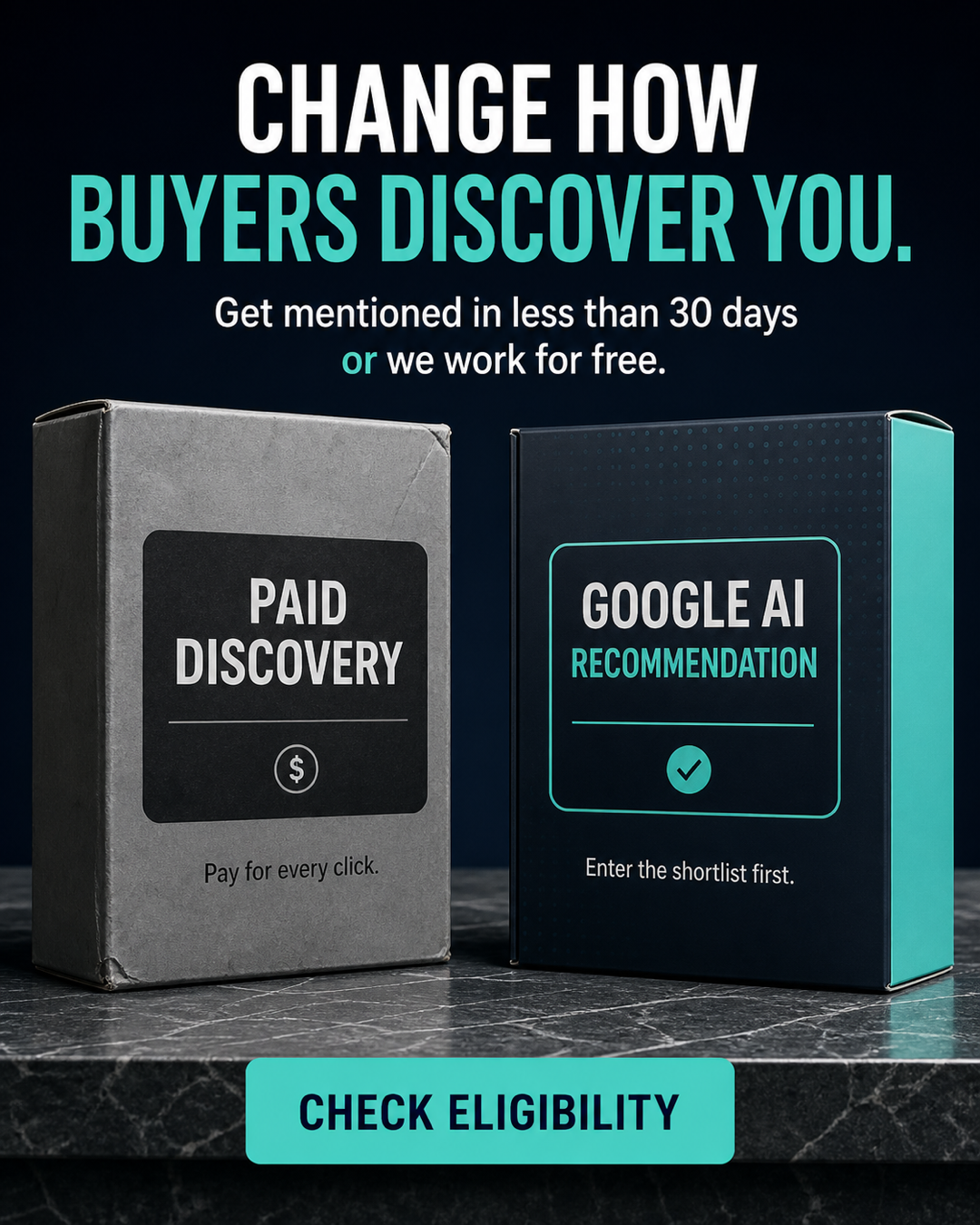 Linking Up Facebook ad: Win the recommendation before the product grid