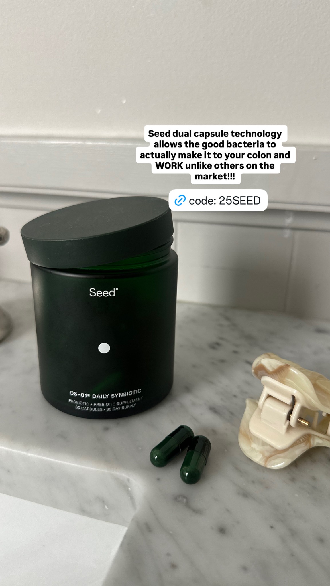 Seed Facebook ad: Use code 25SEED for 25% off Seed!