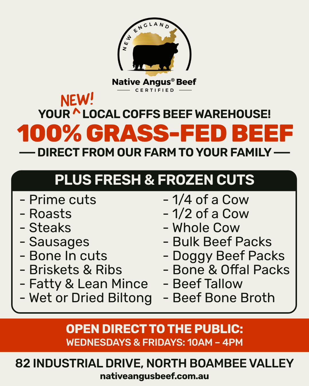 Native Angus Beef Facebook ad