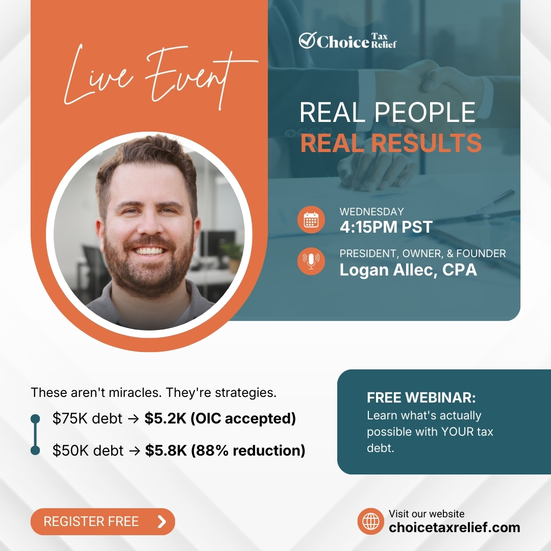 Logan Allec, CPA Facebook ad: Owe $10K+ in Back Taxes?