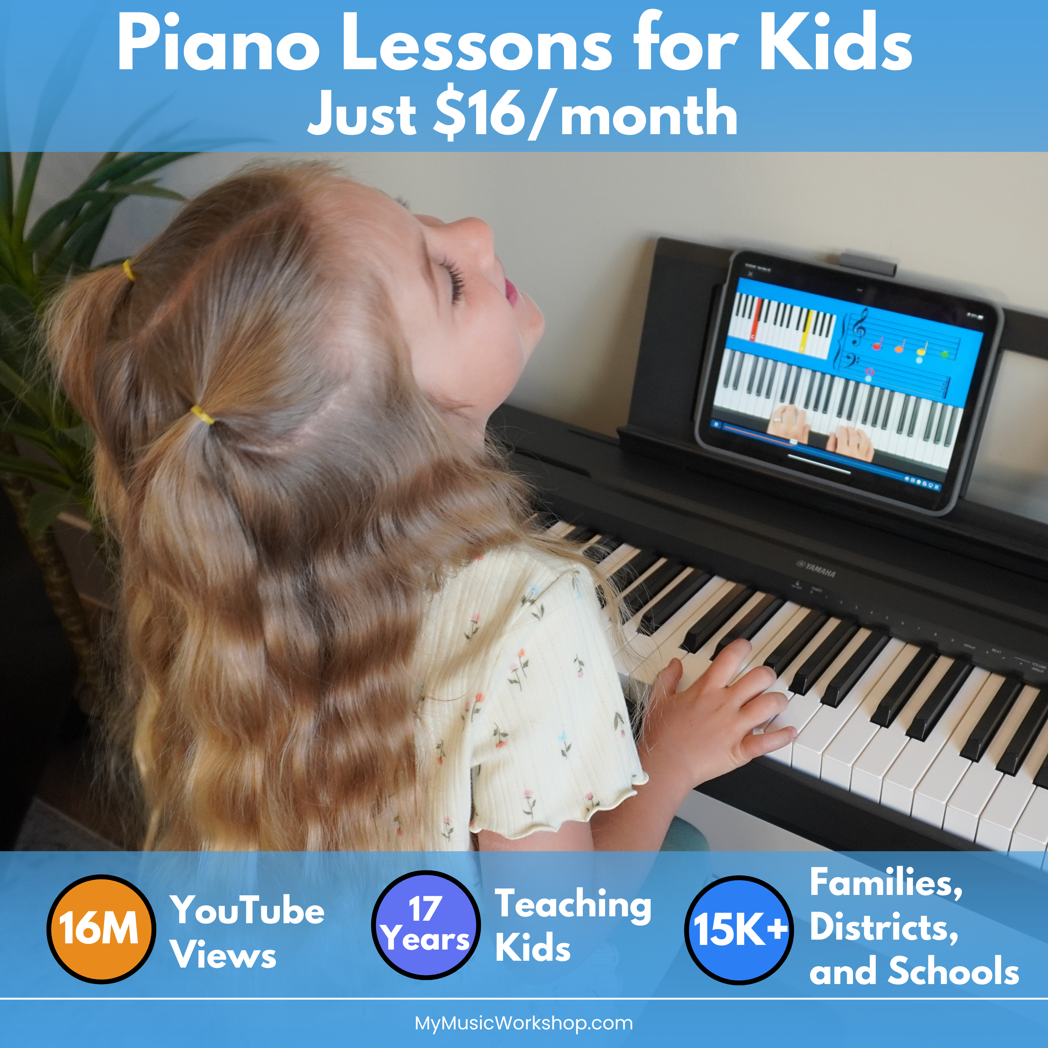 My Music Workshop Facebook ad