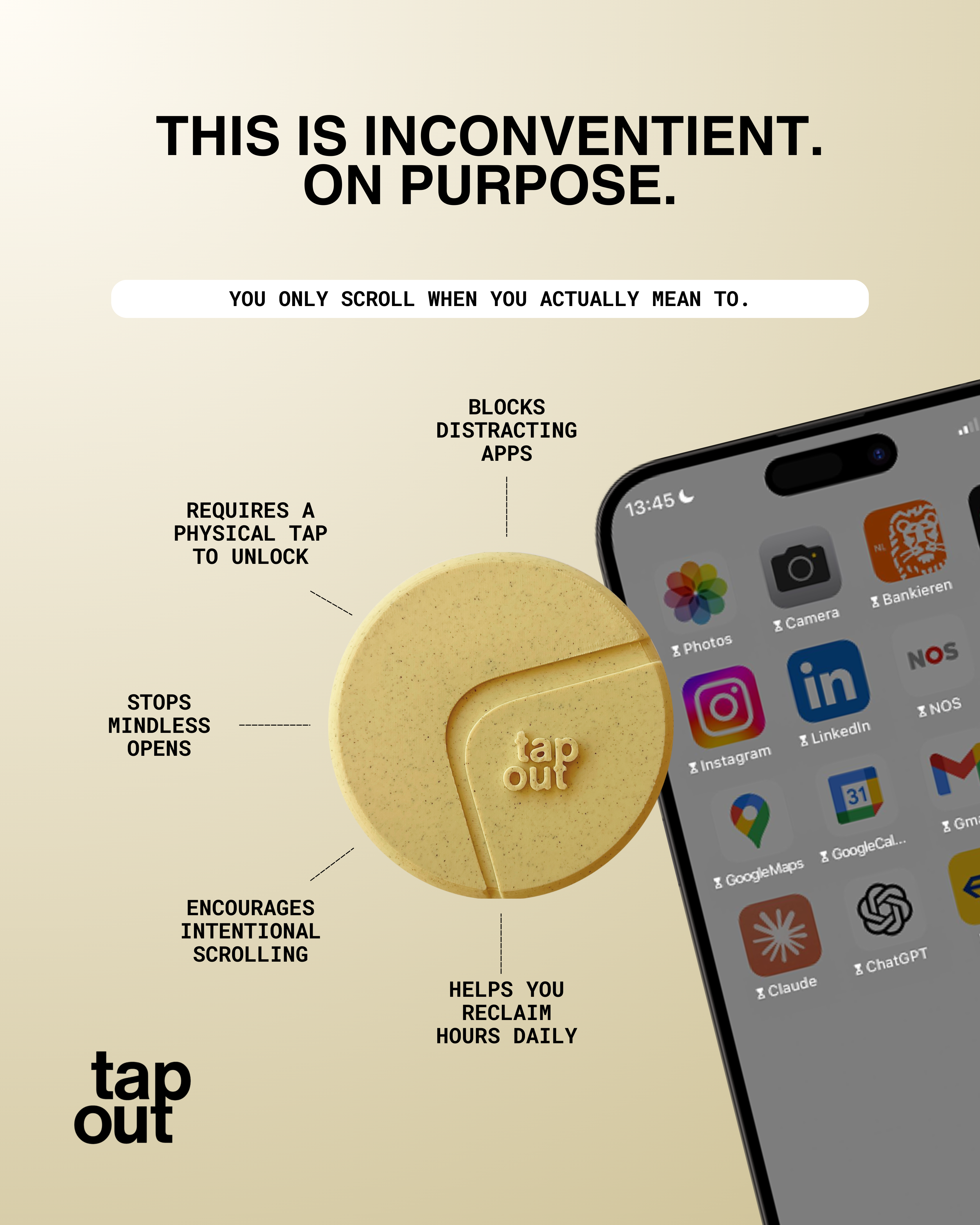 Tap Out Facebook ad