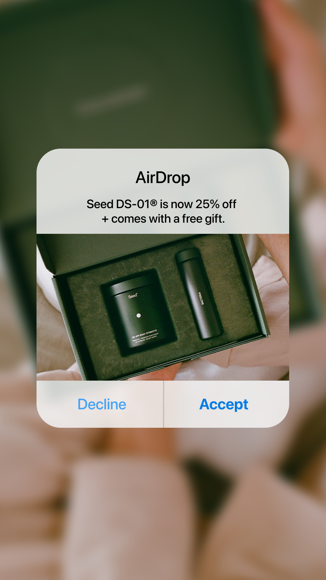 Seed Facebook ad