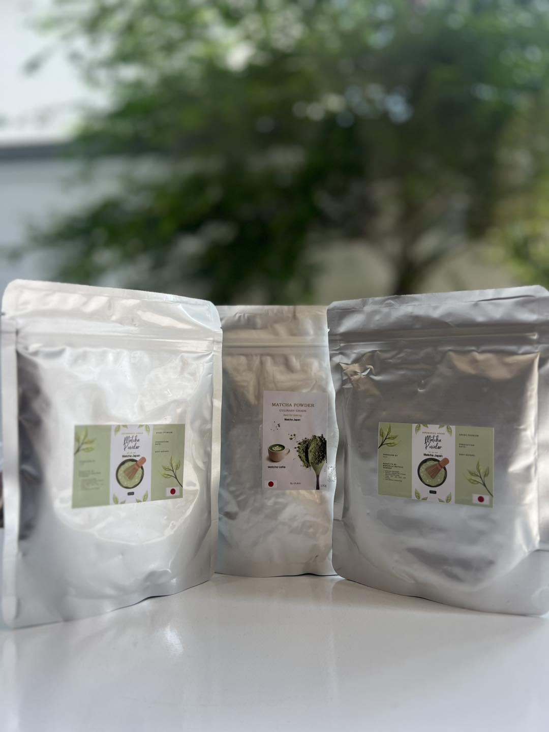 Sweet kitchen supply Facebook ad: ម្សៅម៉ាឆាចូលស្ដុកវិញហេីយបងៗ មានលក់ទាំងដុំនឹងរាយណាបងៗ