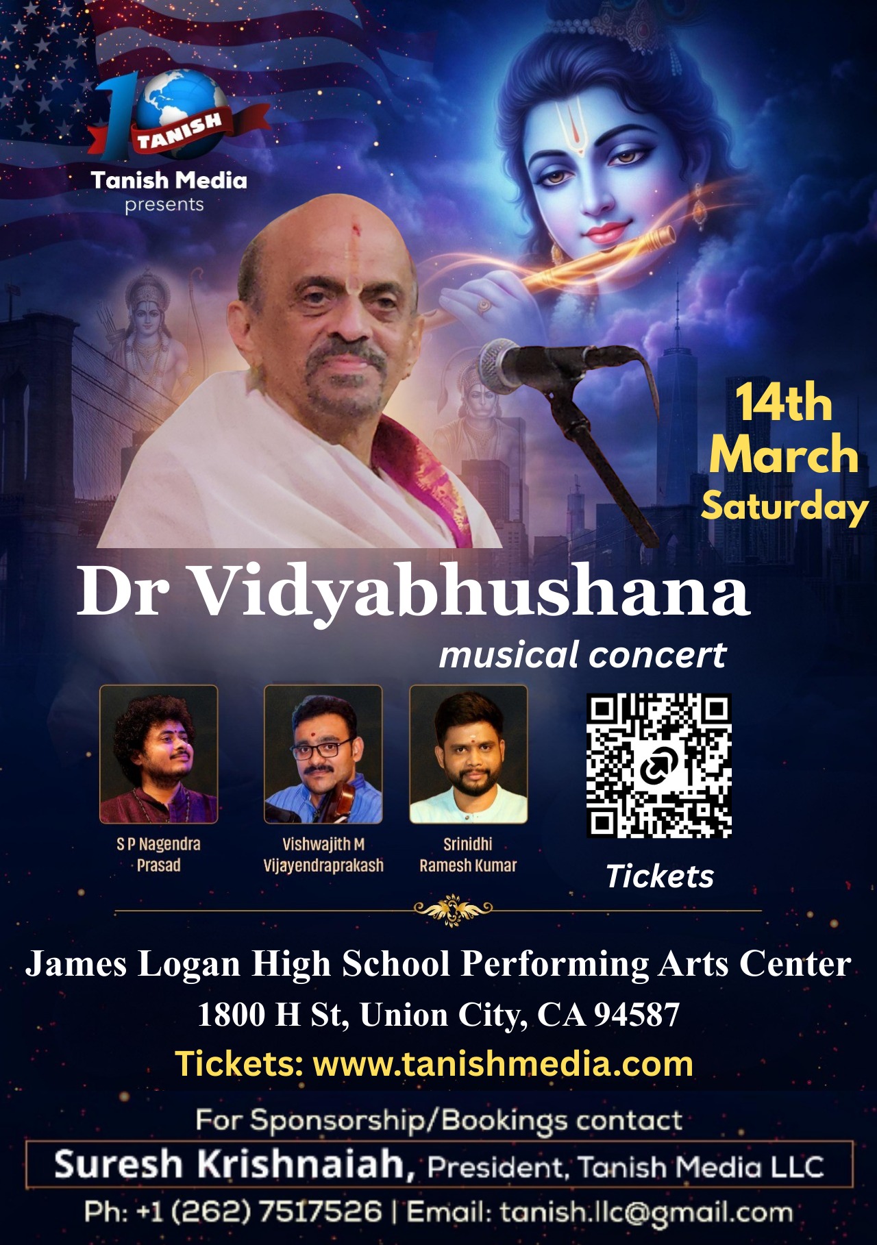 Tanish MEDIA LLC Facebook ad: Ticket bookings open: Dr.