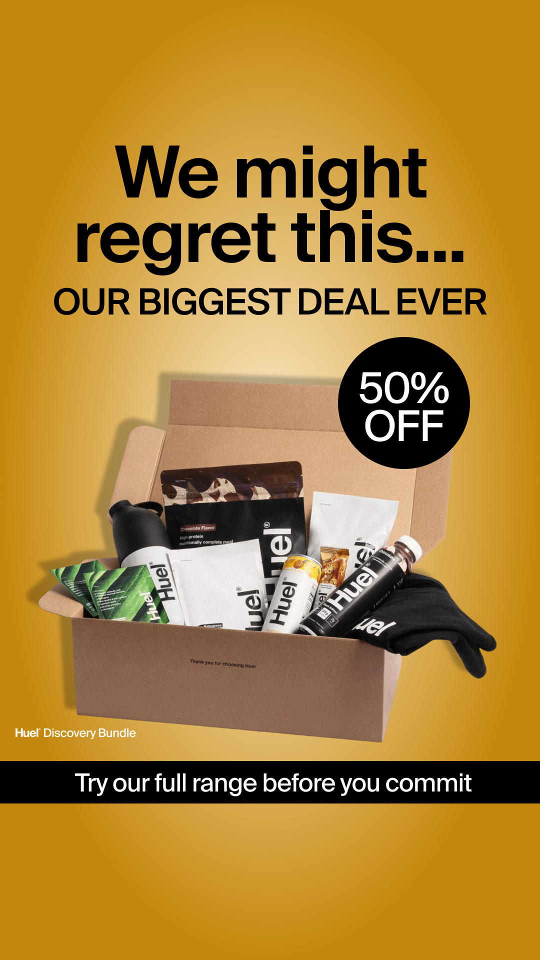 Huel Facebook ad