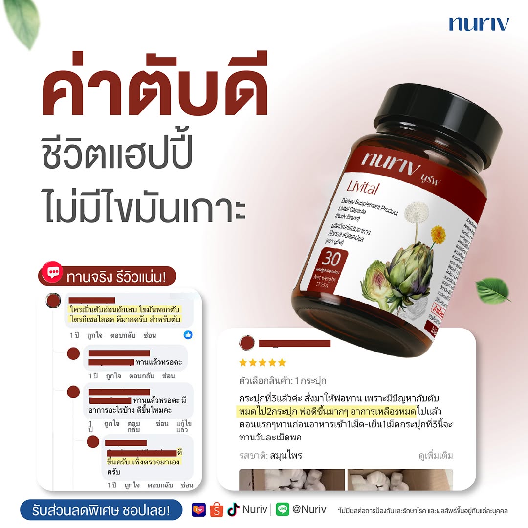 Nuriv นูรีฟ วิตามินสกัดจากธรรมชาติ Facebook ad