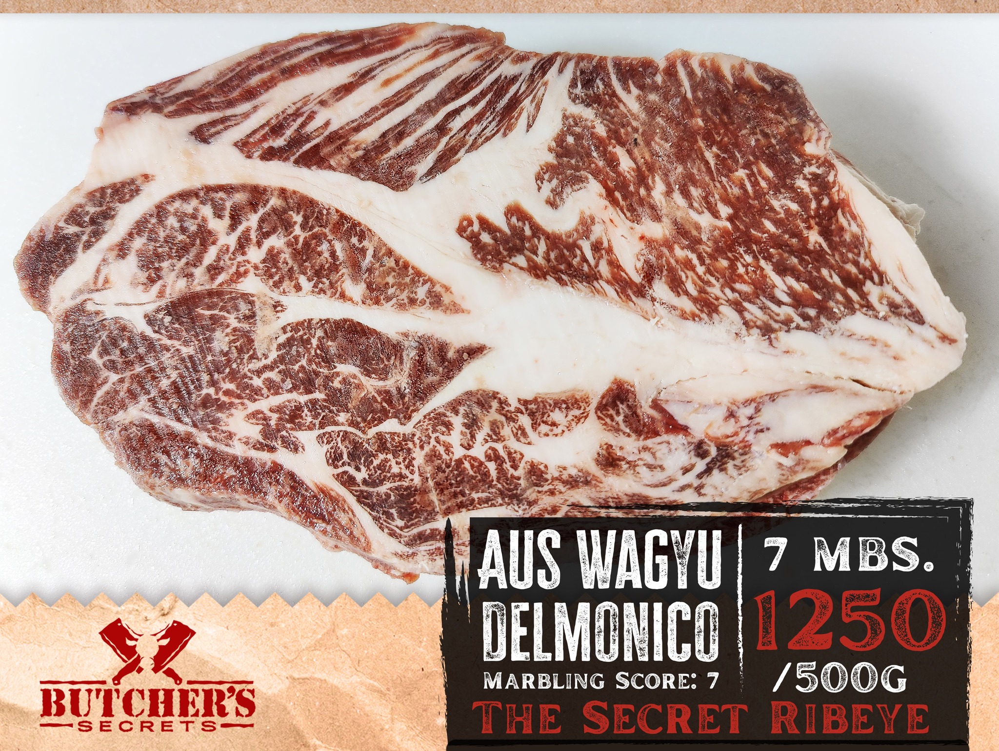 Butcher's Secrets Facebook ad: Well marbled Australian Wagyu Items you wouldn't find…