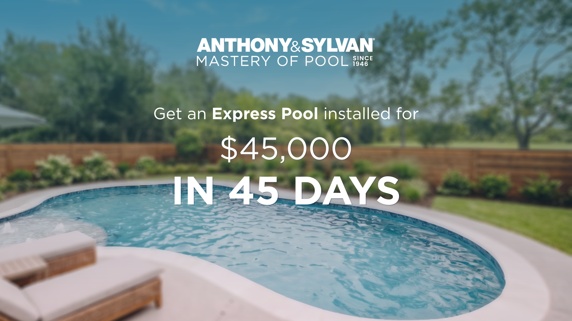 Anthony & Sylvan Pools Facebook ad
