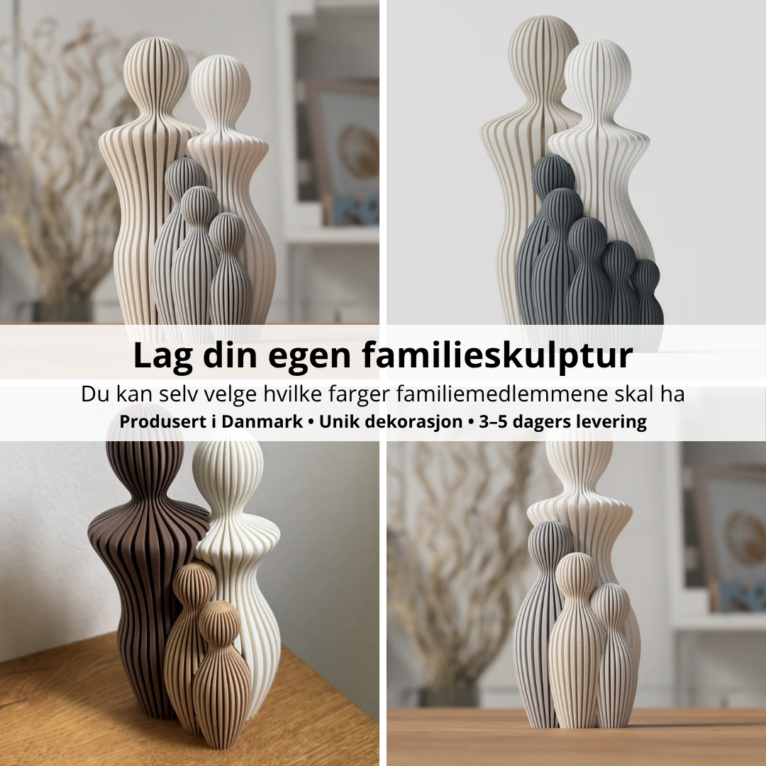 Roomsa Facebook ad: Skap din egen unike familieskulptur
