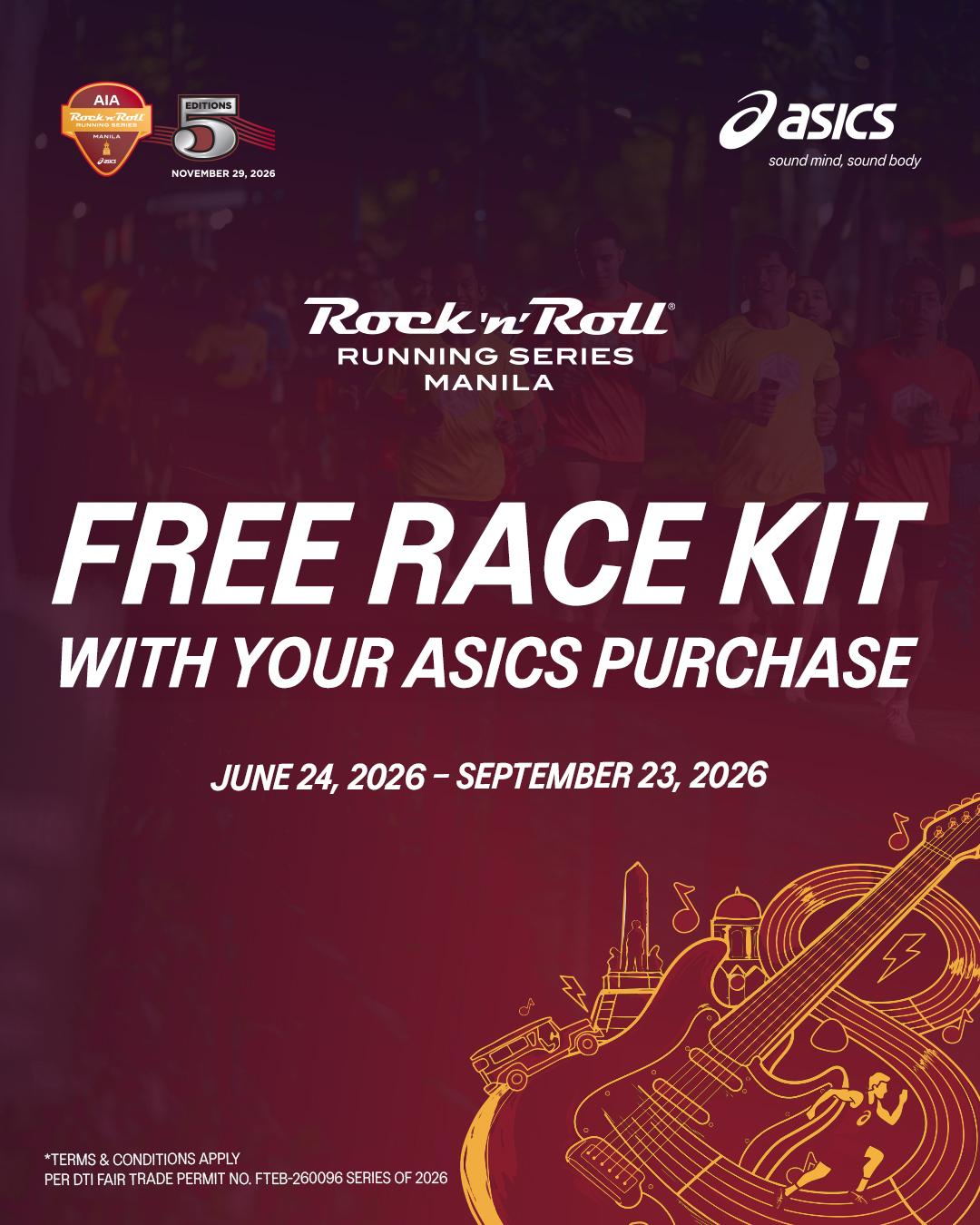 ASICS Facebook ad: MPWYour next race starts here.