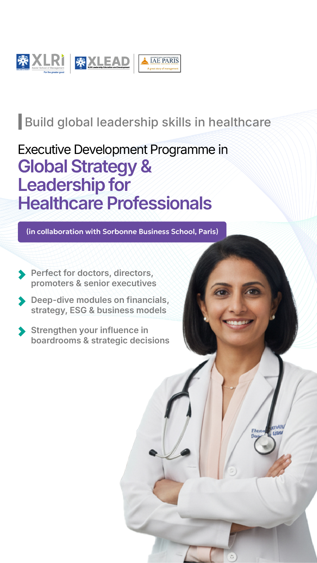 XLRI - Global Strategy & Leadership for Healthcare Professionals Facebook ad from Jun 5, 2026