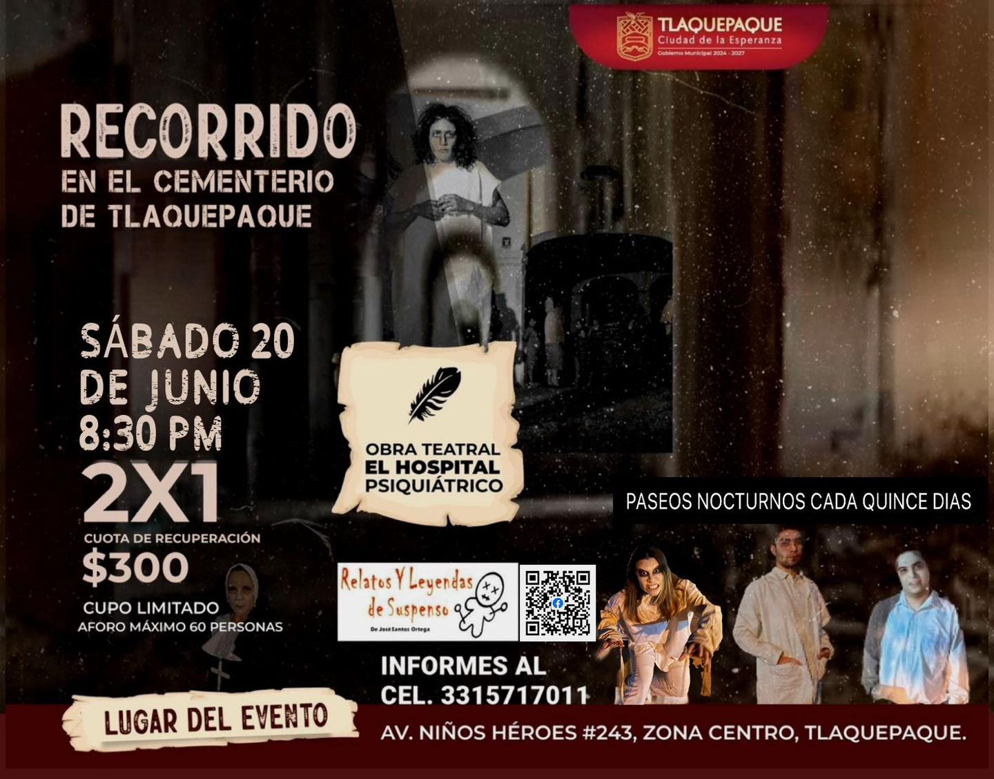 El Hospital Psiquiatrico Facebook ad: Visita guiada en el cementerio municipal de Tlaquepaque…