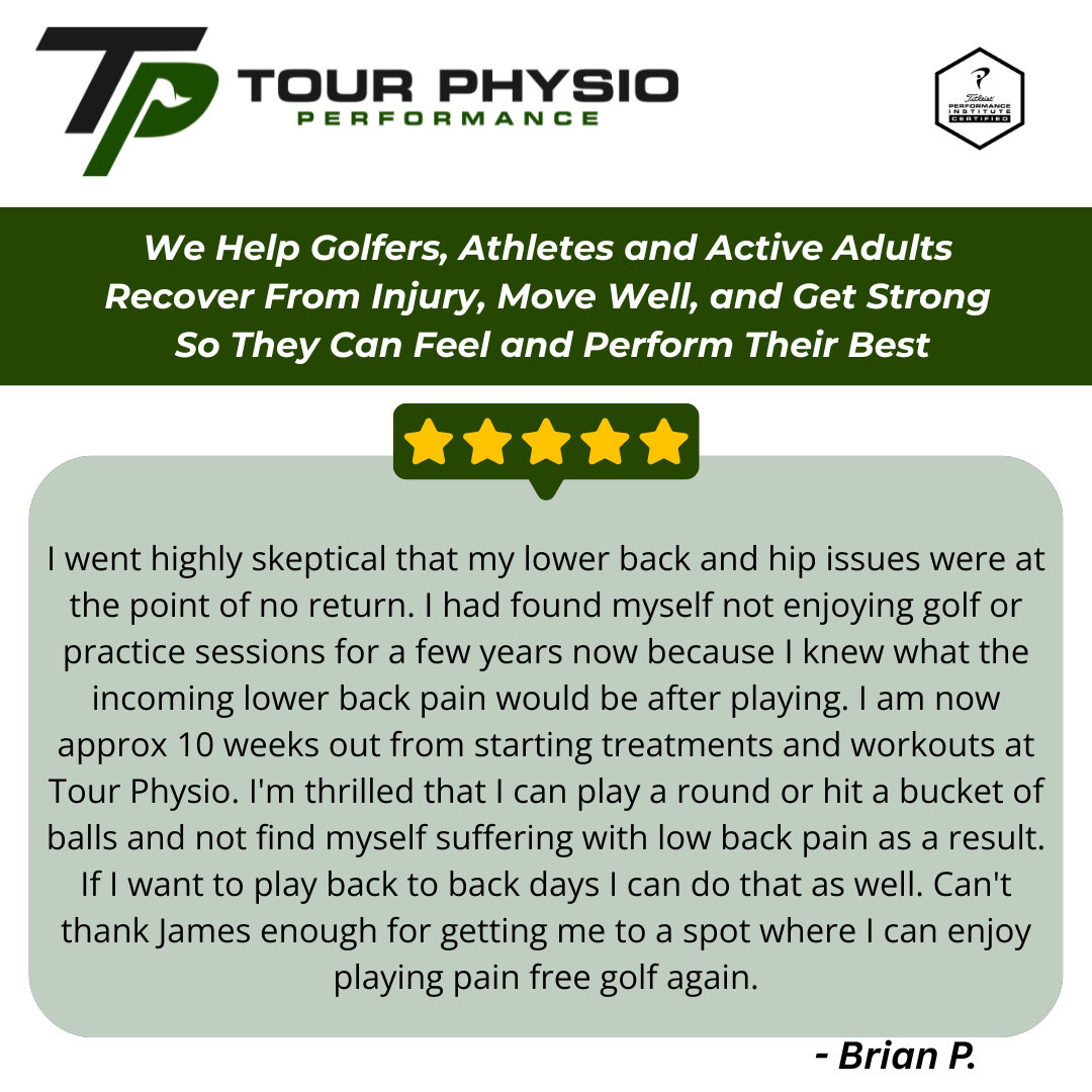 Tour Physio and Performance Facebook ad: Hands down the best care I’ve ever received.