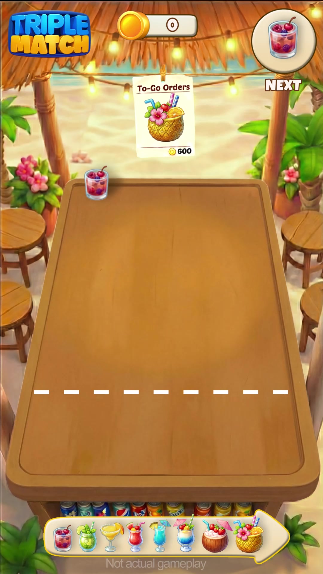 Triple Match 3D Facebook ad: Fun brain training missions