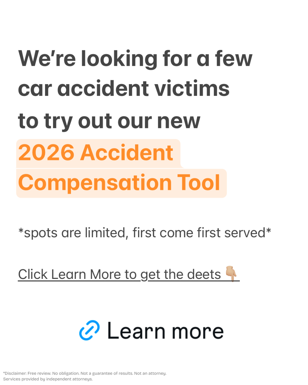Accident Aid Services Facebook ad