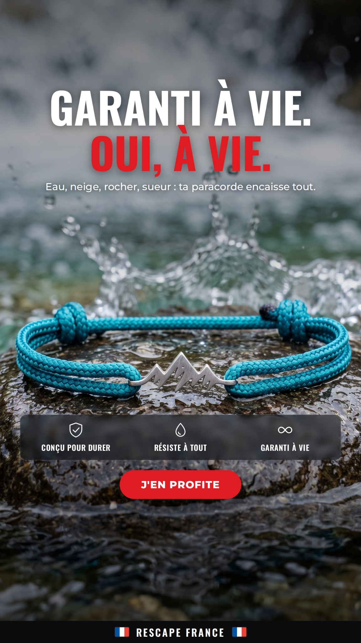 Rescapé France Facebook ad: Portez votre passion!