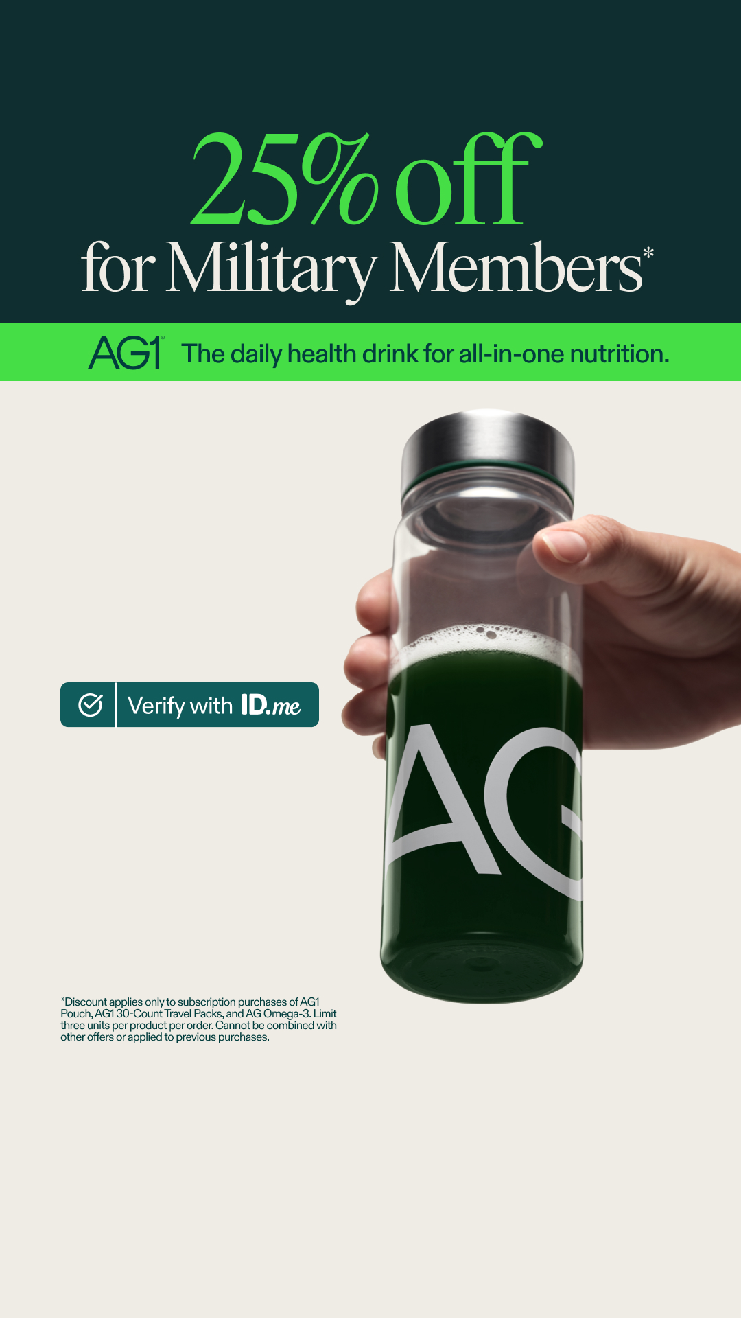 AG1 by Athletic Greens Facebook ad