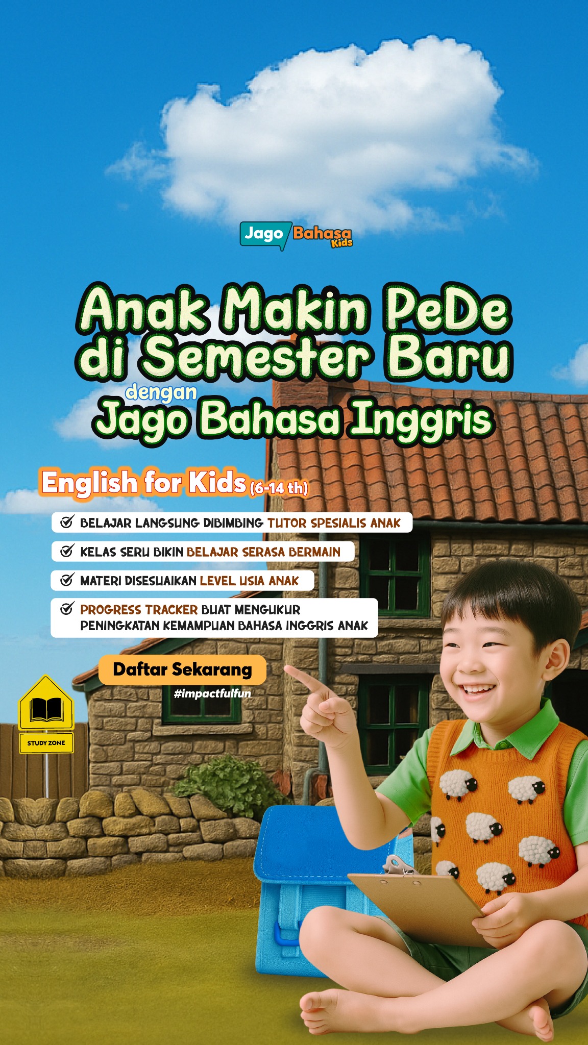 Jagobahasa Kids Facebook ad from Nov 11, 2025