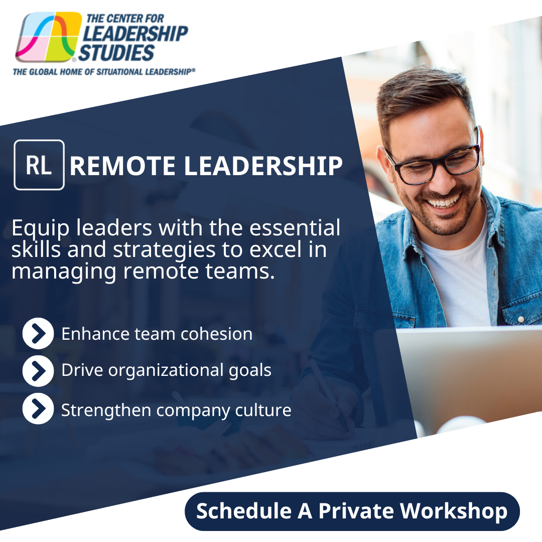 The Center for Leadership Studies Facebook ad: Schedule a Private Workshop!
