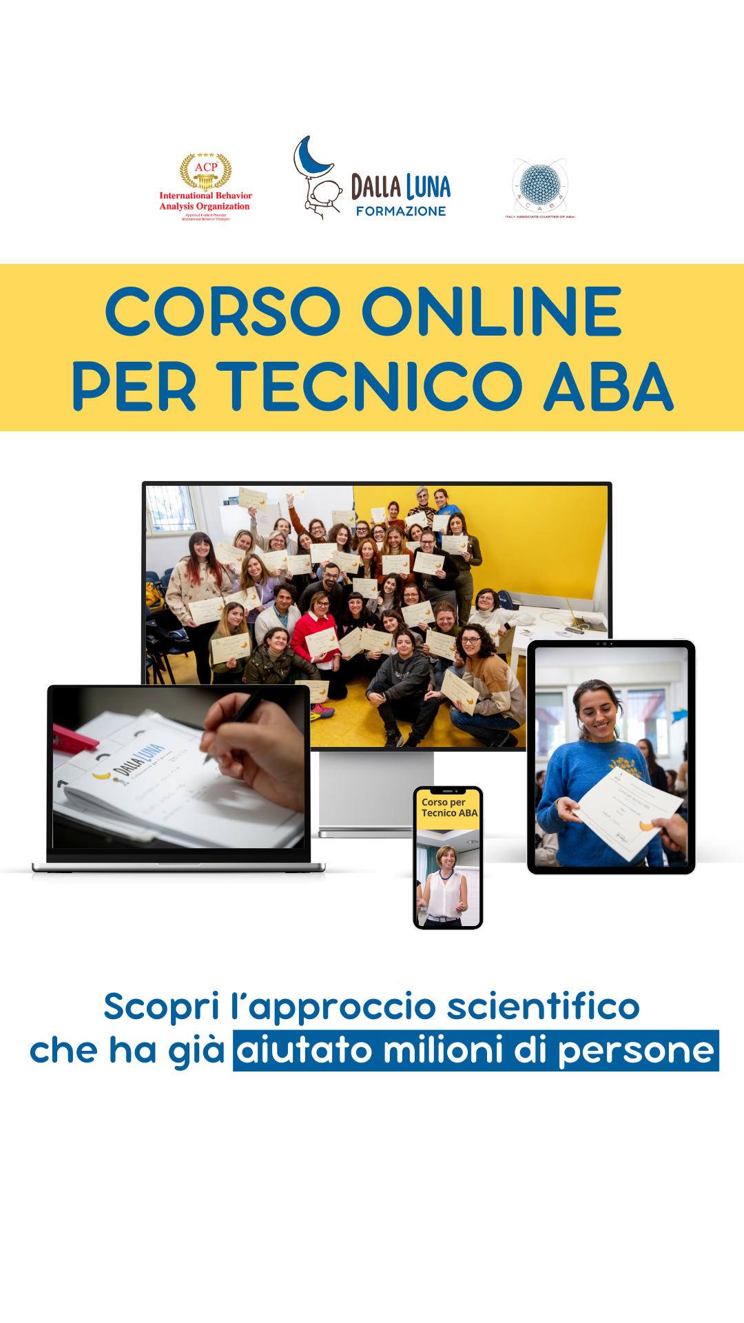 Dalla Luna - Professionisti dell'ABA per l'autismo Facebook ad: Scopri il corso ABA online