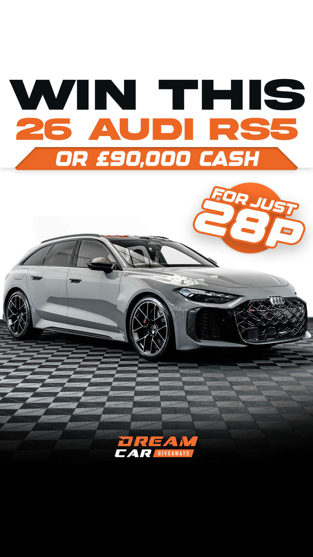 Dream Car Giveaways Facebook ad