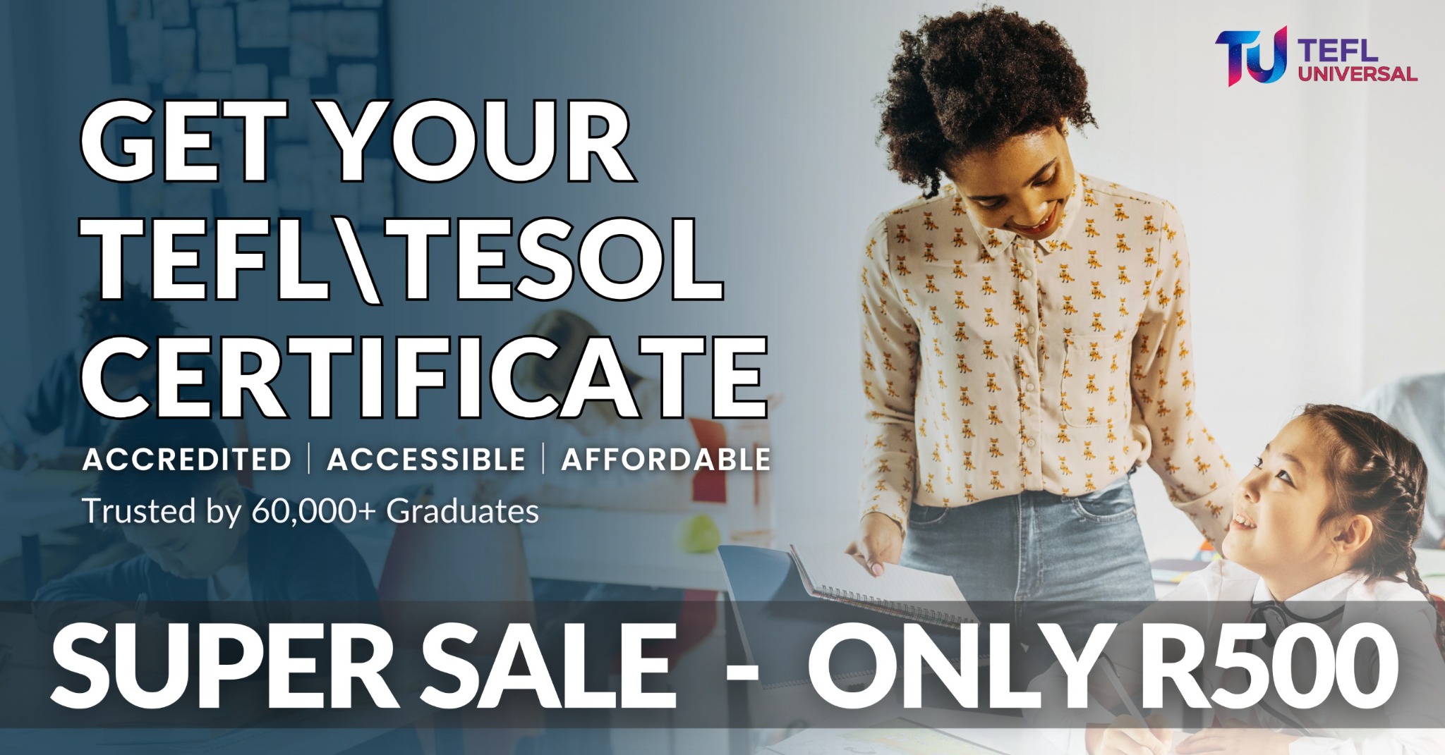 TEFL Universal Facebook ad