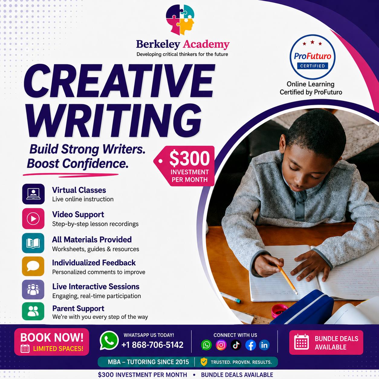 Berkeley Academy TT Facebook ad