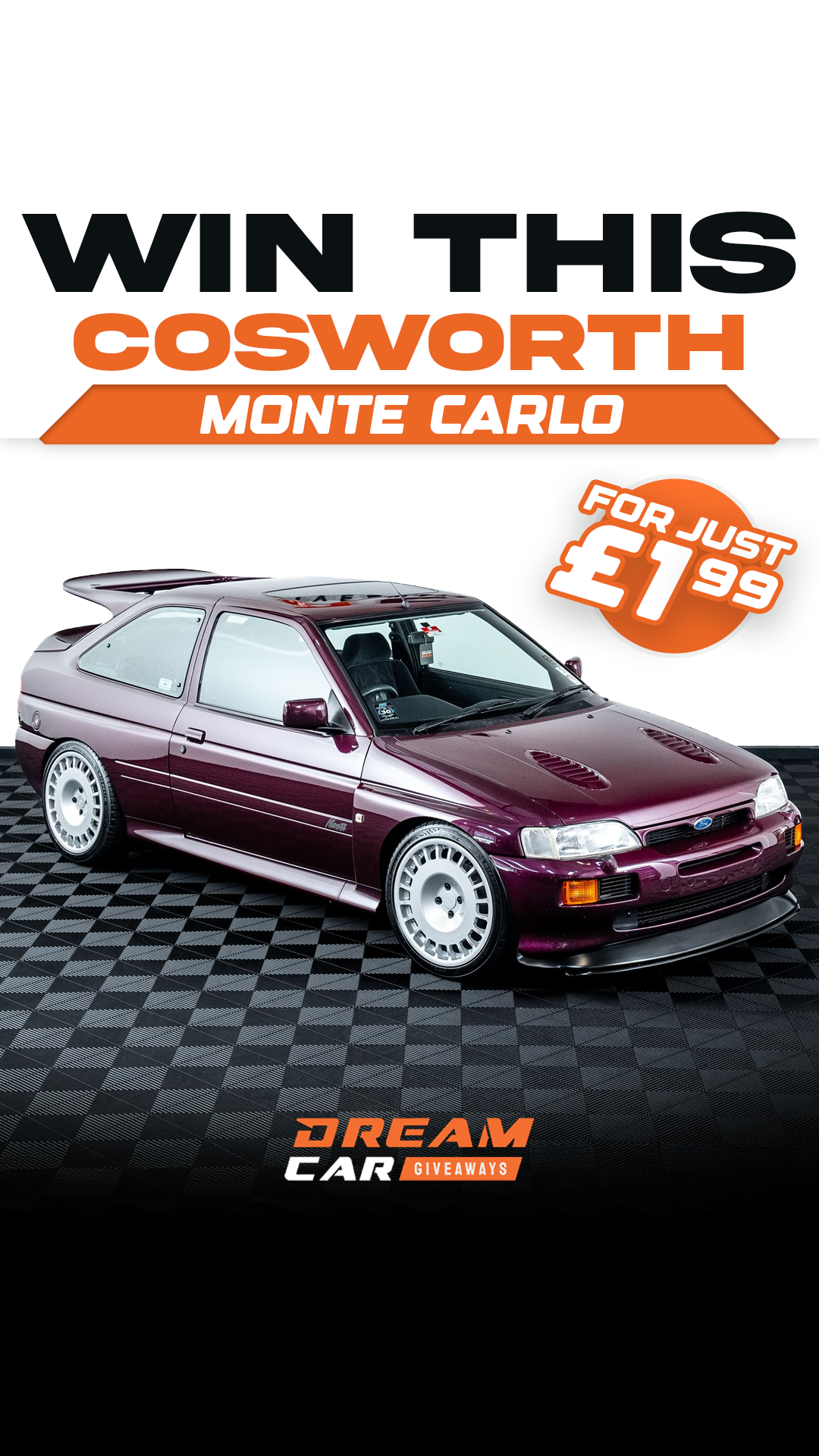 Dream Car Giveaways Facebook ad