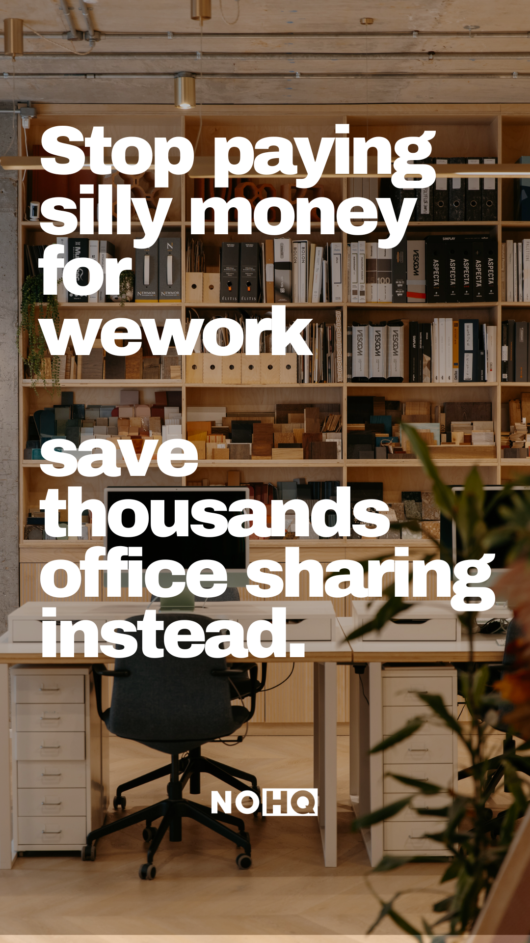 No Headquarters Facebook ad: Discover the future of flexible office space with NO HQ
