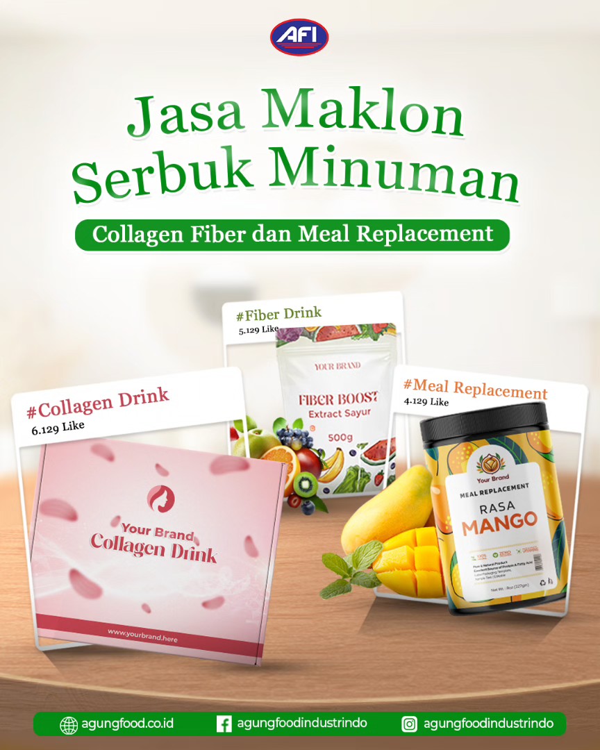 Agung Food Make Your Own Brand Facebook ad: Ciptakan Minuman Serbuk Berkualitas dengan PT Agung Food…