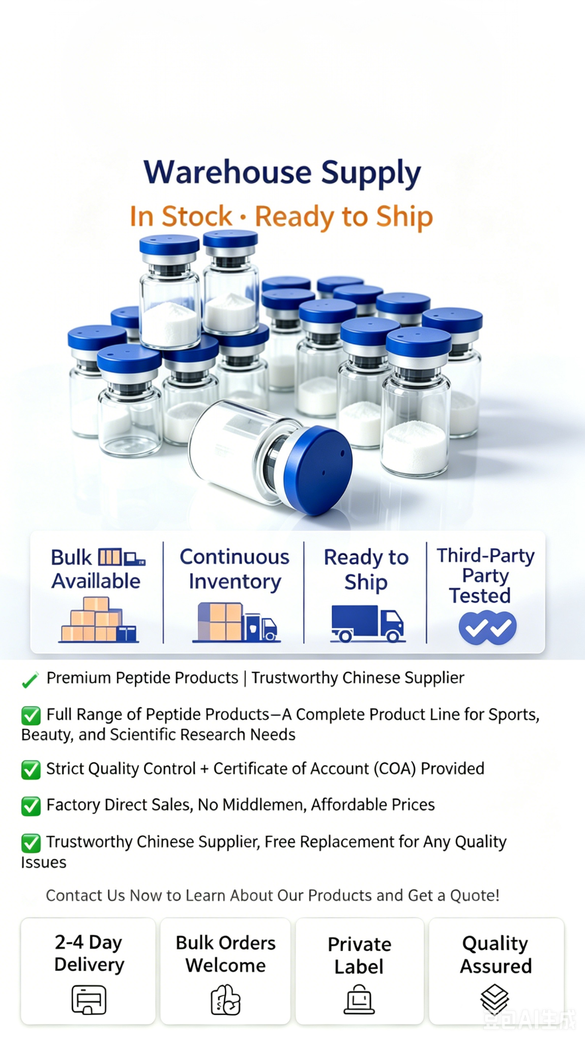 Znacko Immediato Elliott Facebook ad: Strict quality control for every batch, stable purity…