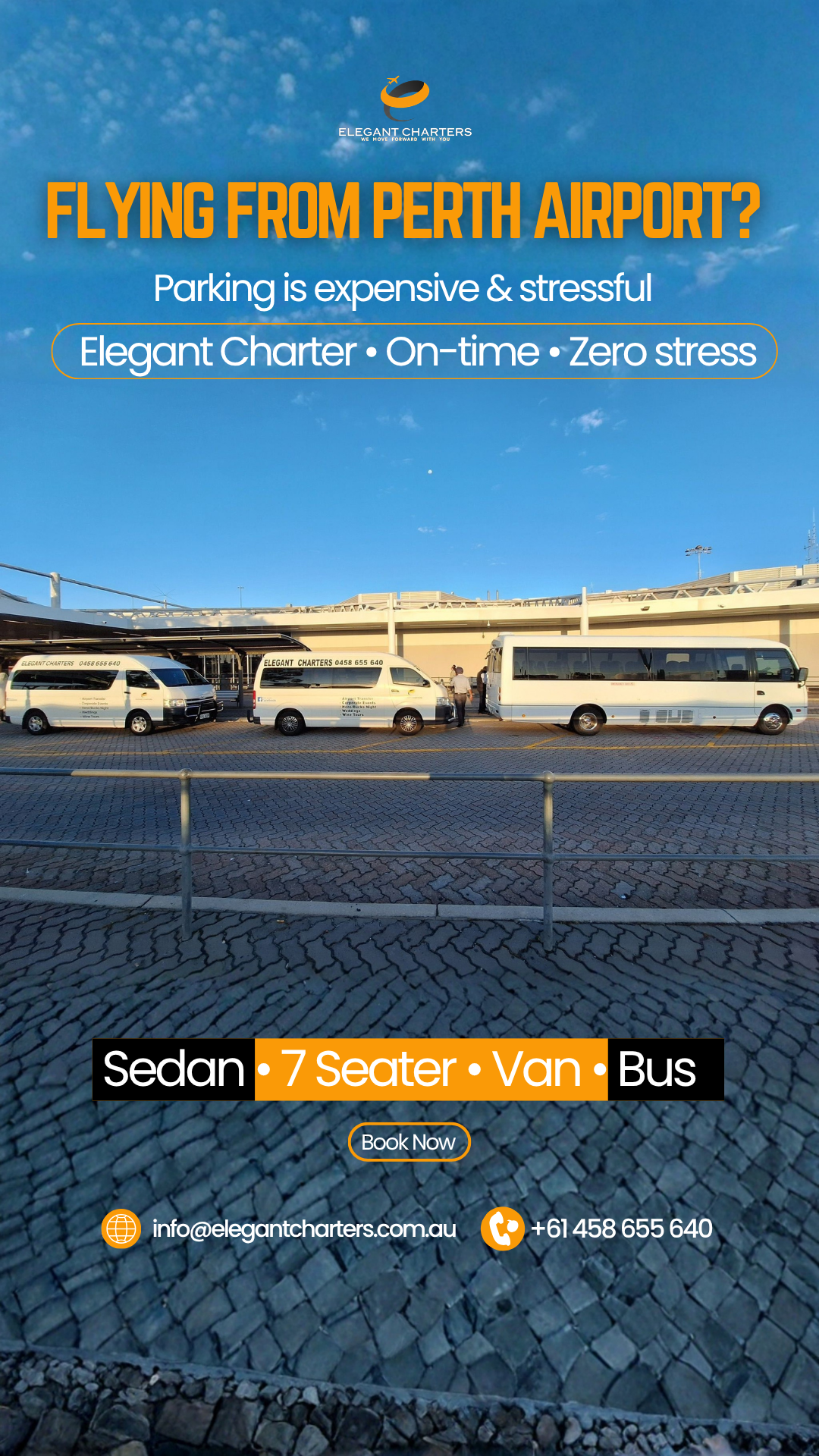 Elegant Charters Facebook ad from Apr 8, 2026