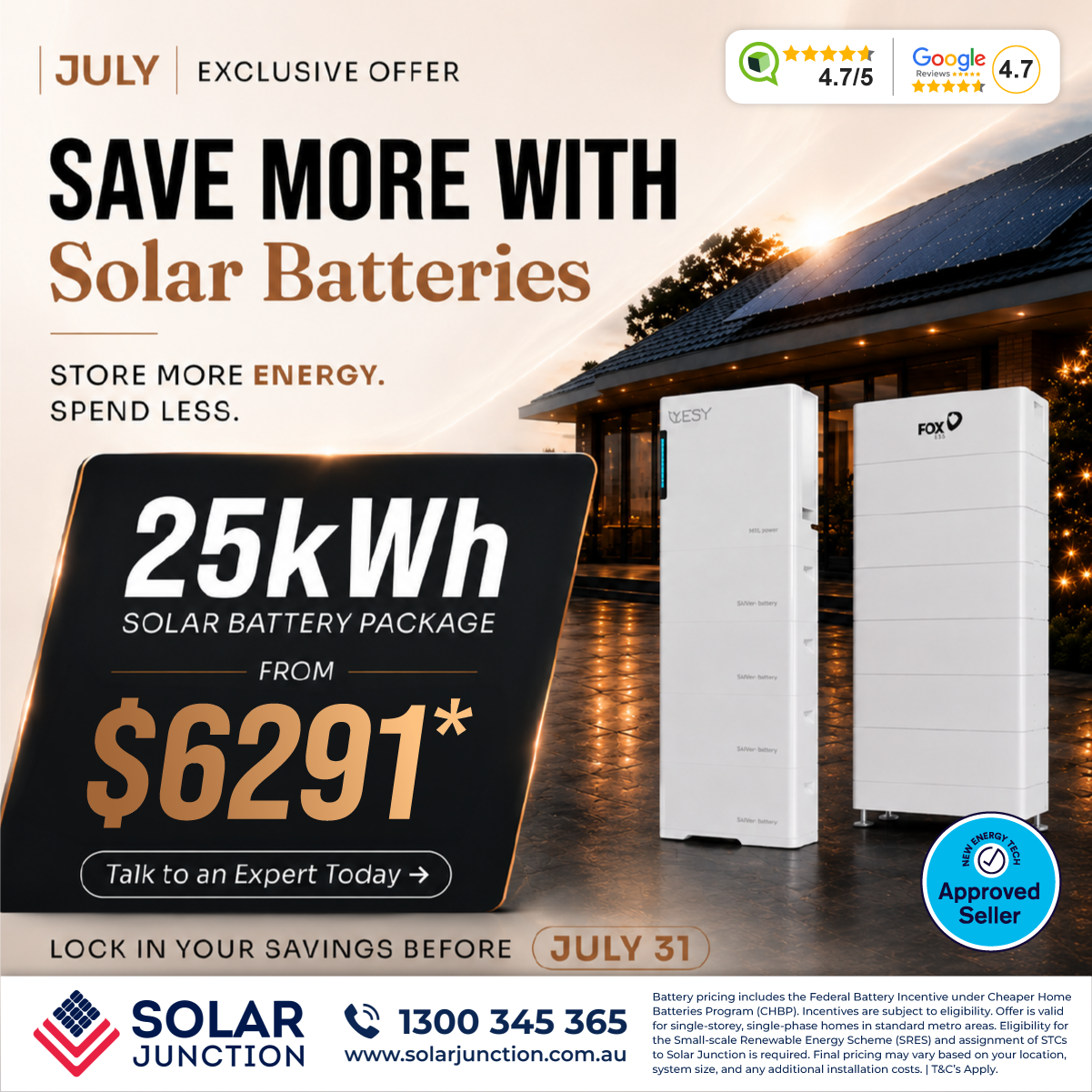 Solar Junction Facebook ad