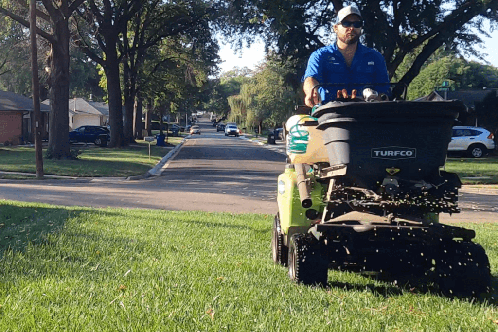 Yard Boss Facebook ad: Transform your lawn with our 6 application program.