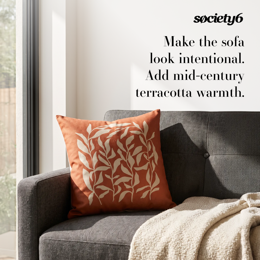 Society6 Facebook ad: Soft & Earthy Warmth